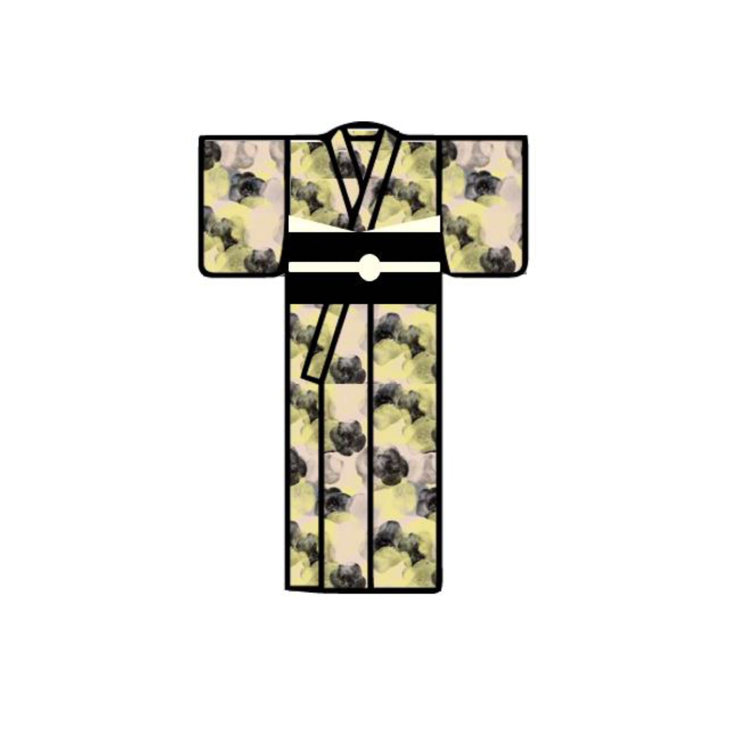 ModernFlowers Kimono / 檸檬 LEMON