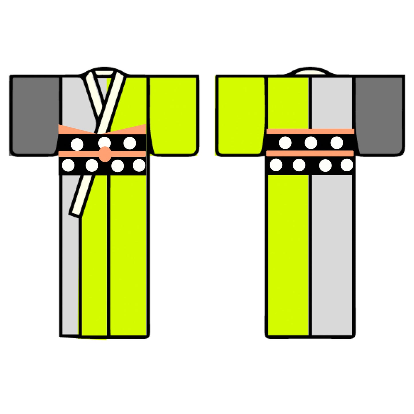 ColorBlock Kimono / 若苗 WAKANAE