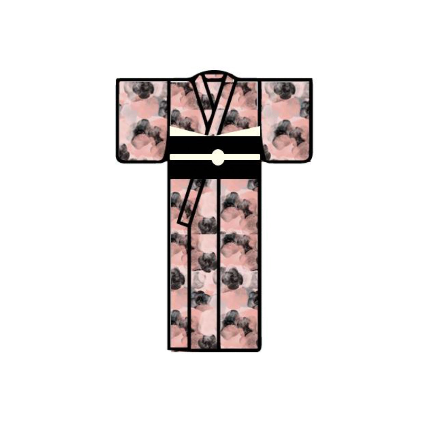 ModernFlowers Kimono / 桃 MOMO